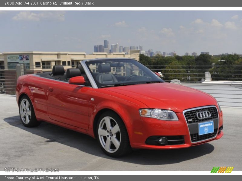 Brilliant Red / Black 2008 Audi A4 2.0T Cabriolet