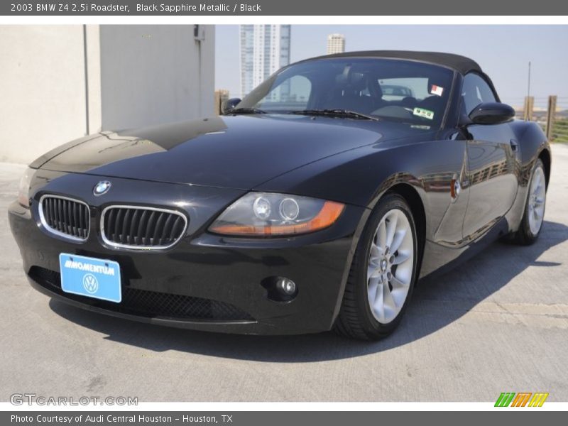 Black Sapphire Metallic / Black 2003 BMW Z4 2.5i Roadster