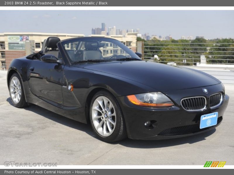 Black Sapphire Metallic / Black 2003 BMW Z4 2.5i Roadster