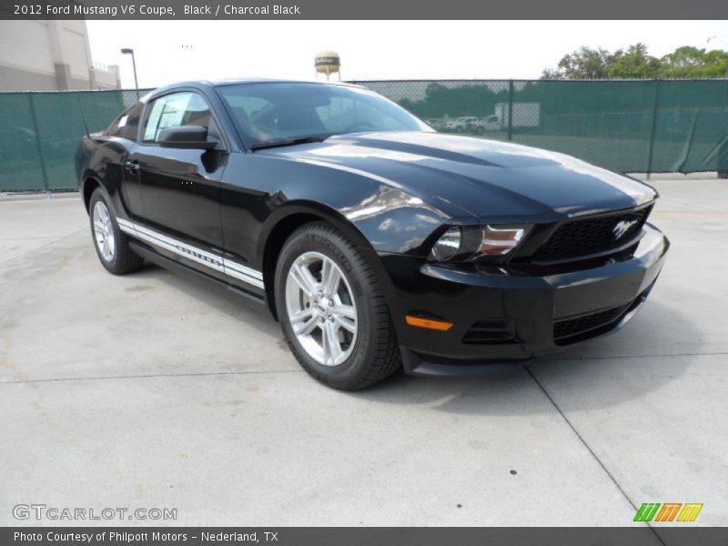 Black / Charcoal Black 2012 Ford Mustang V6 Coupe