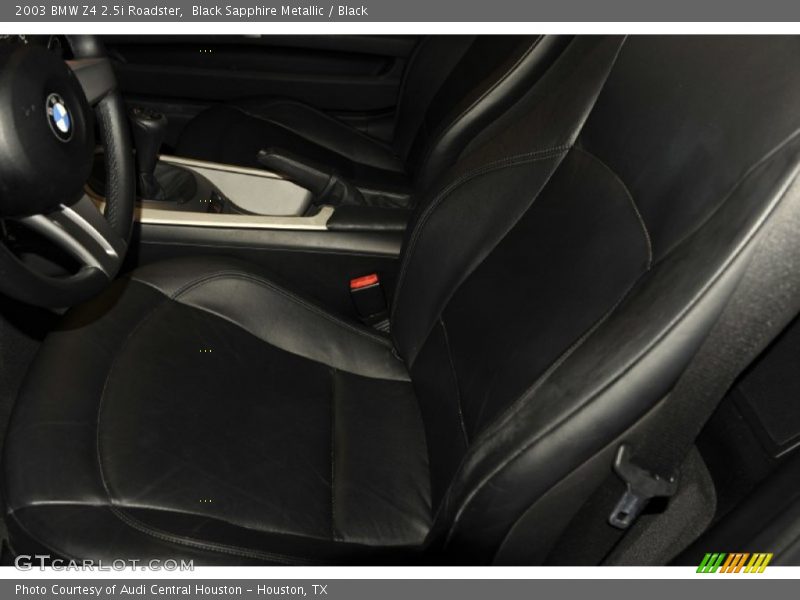 Black Sapphire Metallic / Black 2003 BMW Z4 2.5i Roadster