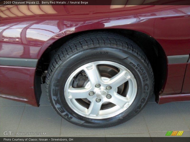Berry Red Metallic / Neutral Beige 2003 Chevrolet Impala LS