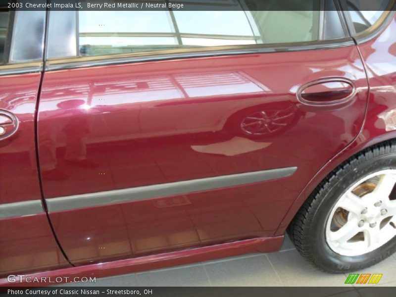 Berry Red Metallic / Neutral Beige 2003 Chevrolet Impala LS
