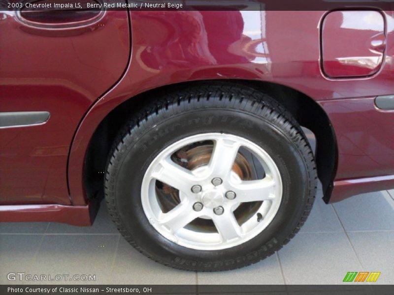 Berry Red Metallic / Neutral Beige 2003 Chevrolet Impala LS