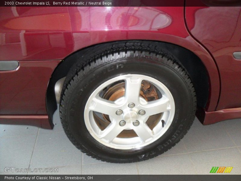 Berry Red Metallic / Neutral Beige 2003 Chevrolet Impala LS