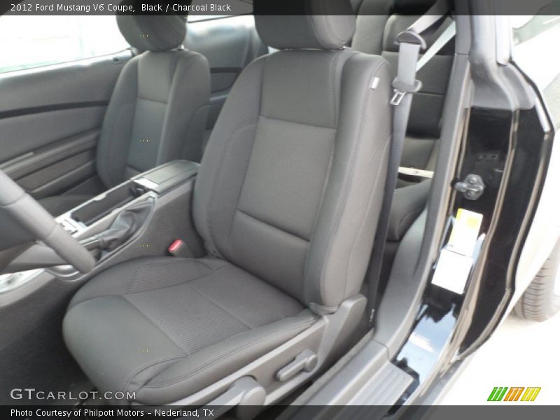Black / Charcoal Black 2012 Ford Mustang V6 Coupe