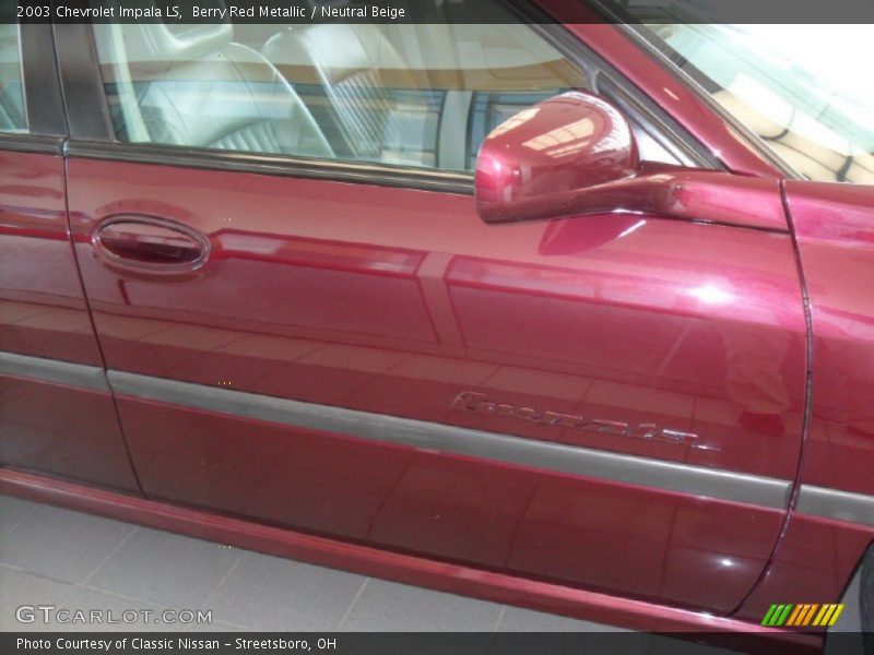 Berry Red Metallic / Neutral Beige 2003 Chevrolet Impala LS