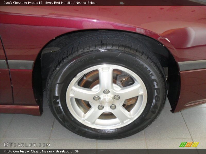Berry Red Metallic / Neutral Beige 2003 Chevrolet Impala LS
