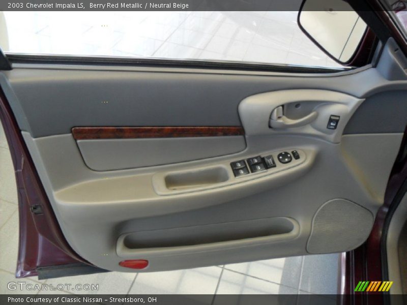 Berry Red Metallic / Neutral Beige 2003 Chevrolet Impala LS