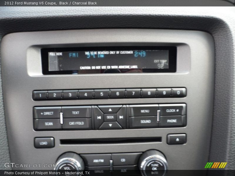 Black / Charcoal Black 2012 Ford Mustang V6 Coupe