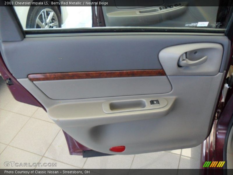 Berry Red Metallic / Neutral Beige 2003 Chevrolet Impala LS