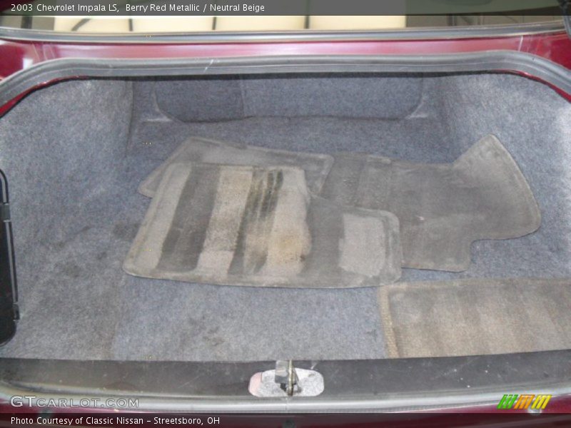 Berry Red Metallic / Neutral Beige 2003 Chevrolet Impala LS