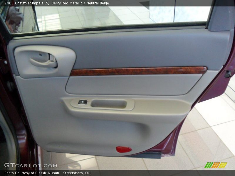 Berry Red Metallic / Neutral Beige 2003 Chevrolet Impala LS