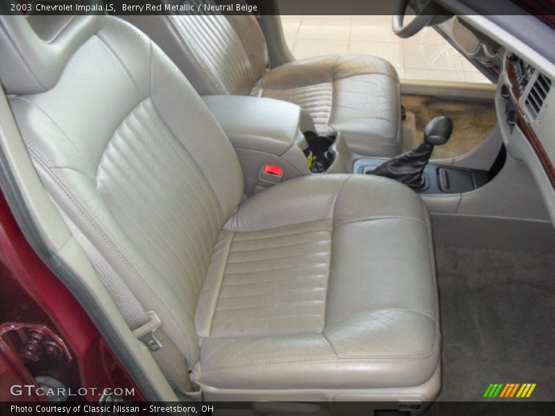 Berry Red Metallic / Neutral Beige 2003 Chevrolet Impala LS