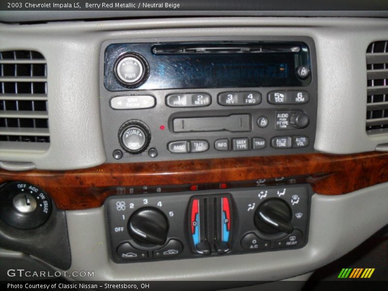 Berry Red Metallic / Neutral Beige 2003 Chevrolet Impala LS