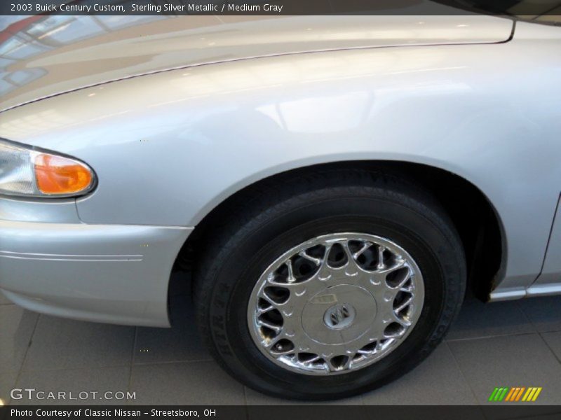 Sterling Silver Metallic / Medium Gray 2003 Buick Century Custom