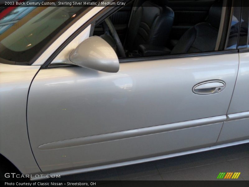 Sterling Silver Metallic / Medium Gray 2003 Buick Century Custom