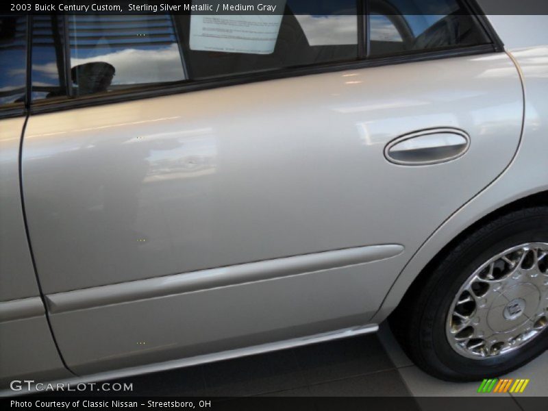 Sterling Silver Metallic / Medium Gray 2003 Buick Century Custom