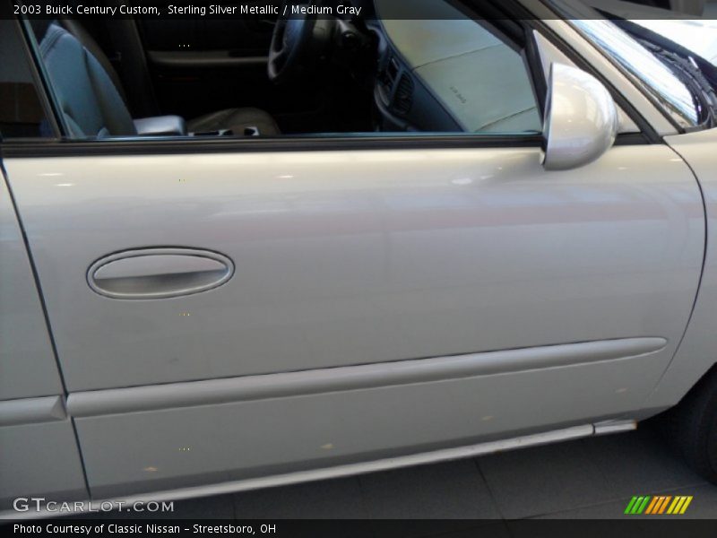 Sterling Silver Metallic / Medium Gray 2003 Buick Century Custom