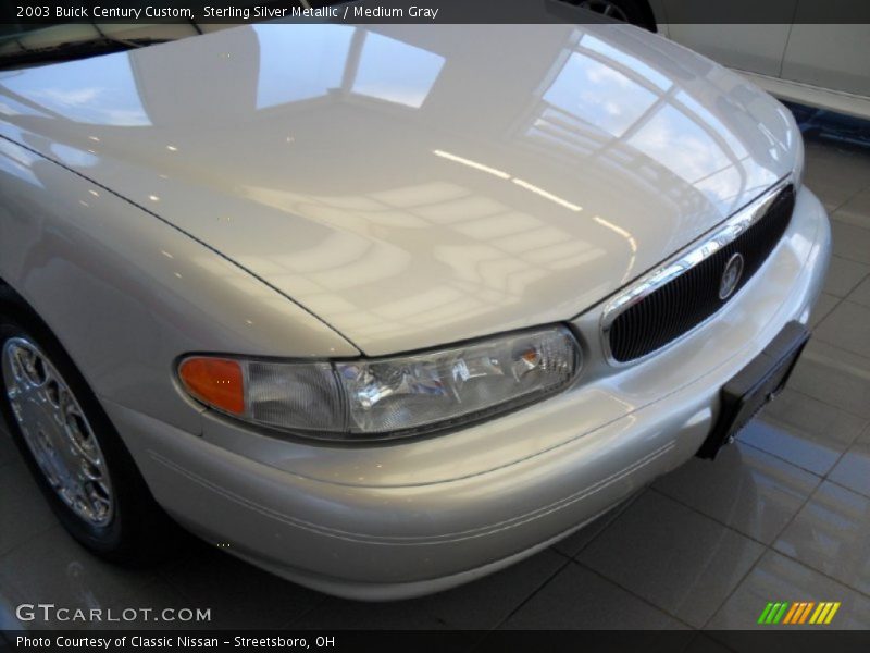 Sterling Silver Metallic / Medium Gray 2003 Buick Century Custom