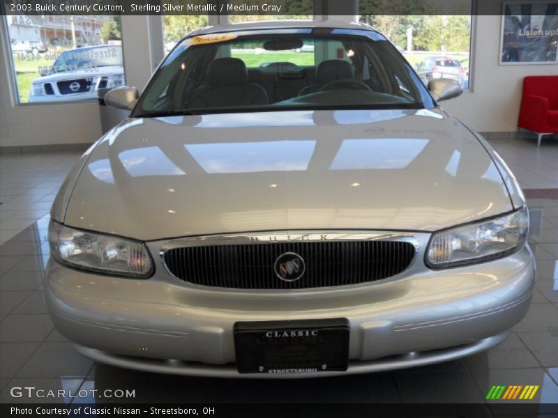 Sterling Silver Metallic / Medium Gray 2003 Buick Century Custom