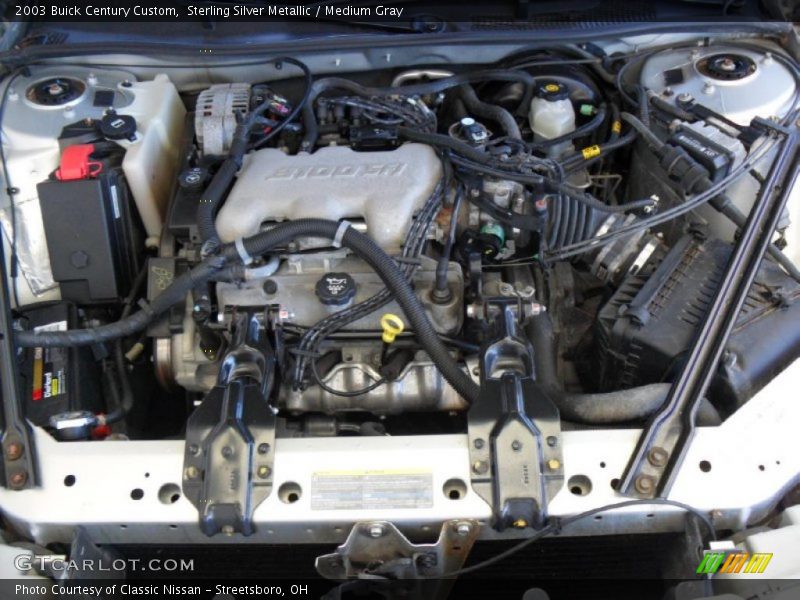 Sterling Silver Metallic / Medium Gray 2003 Buick Century Custom