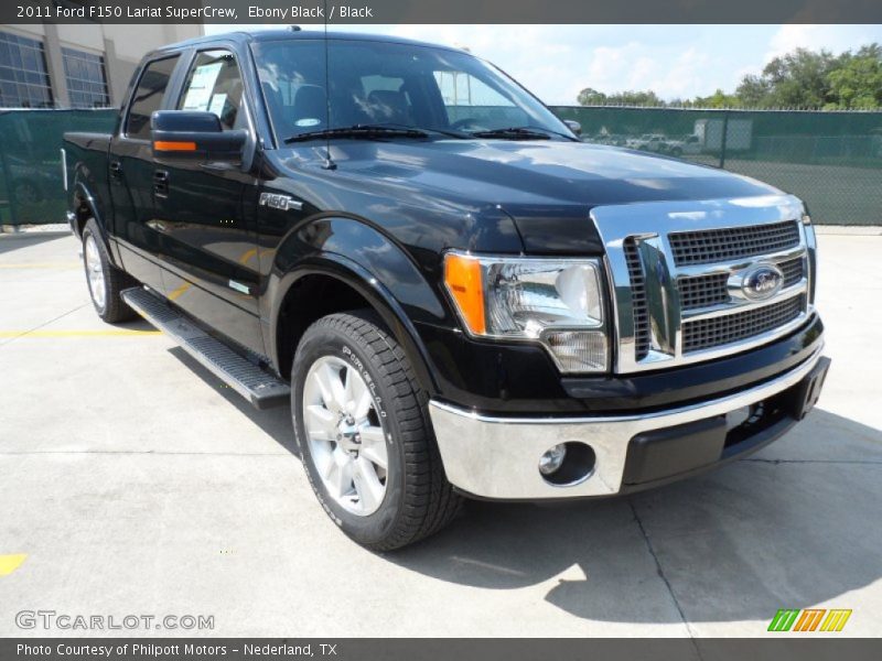 Ebony Black / Black 2011 Ford F150 Lariat SuperCrew