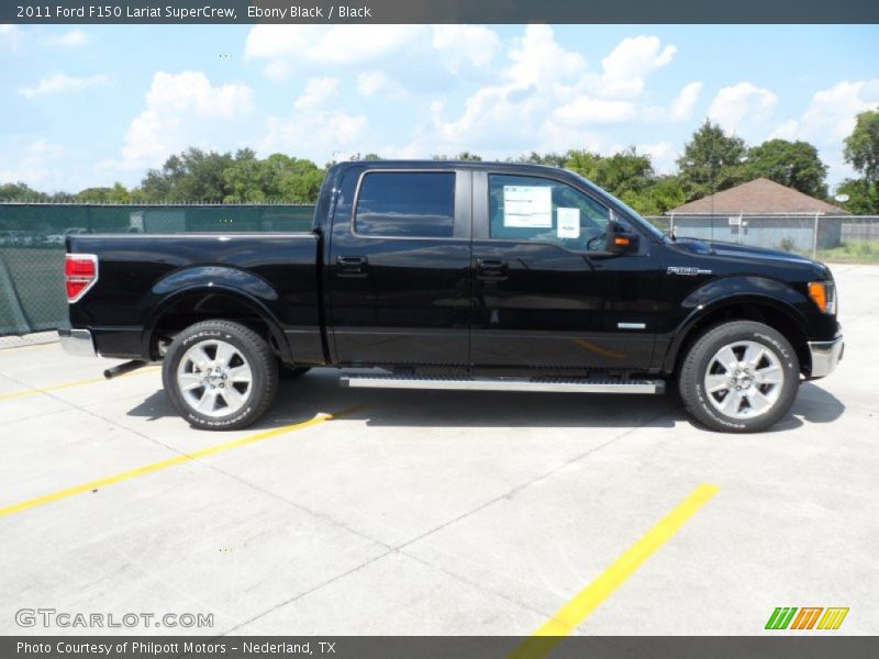 Ebony Black / Black 2011 Ford F150 Lariat SuperCrew