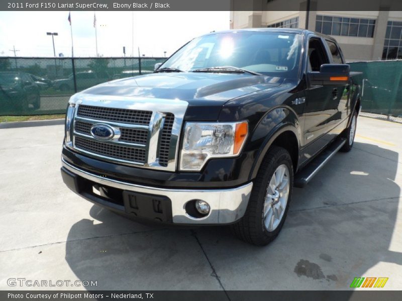 Ebony Black / Black 2011 Ford F150 Lariat SuperCrew