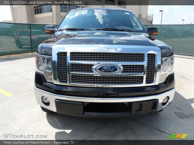 Ebony Black / Black 2011 Ford F150 Lariat SuperCrew
