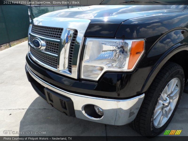 Ebony Black / Black 2011 Ford F150 Lariat SuperCrew