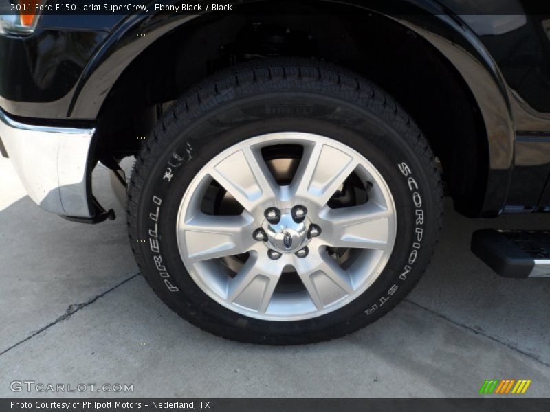 Ebony Black / Black 2011 Ford F150 Lariat SuperCrew