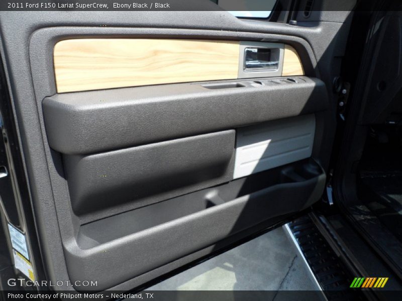 Ebony Black / Black 2011 Ford F150 Lariat SuperCrew