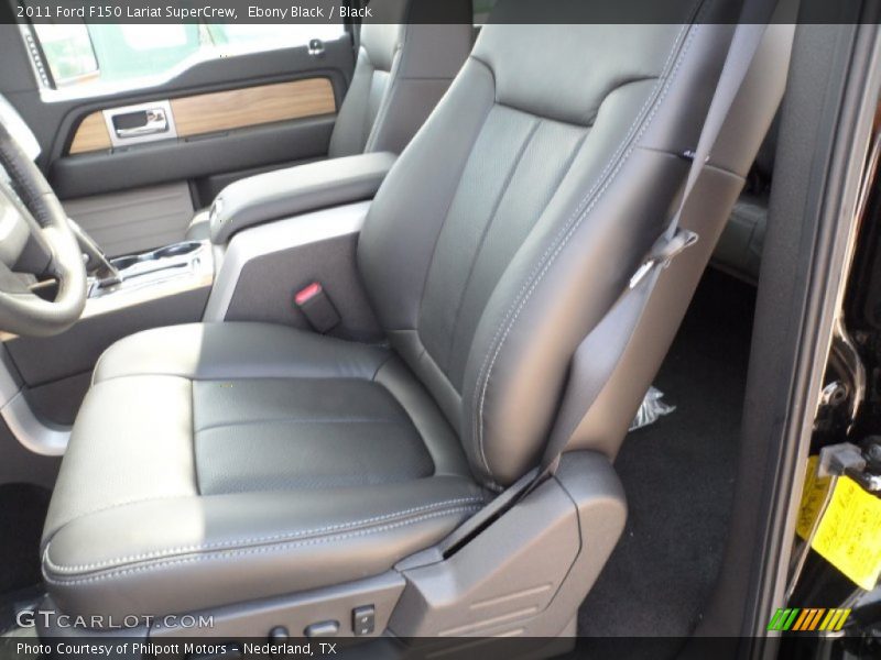 Ebony Black / Black 2011 Ford F150 Lariat SuperCrew