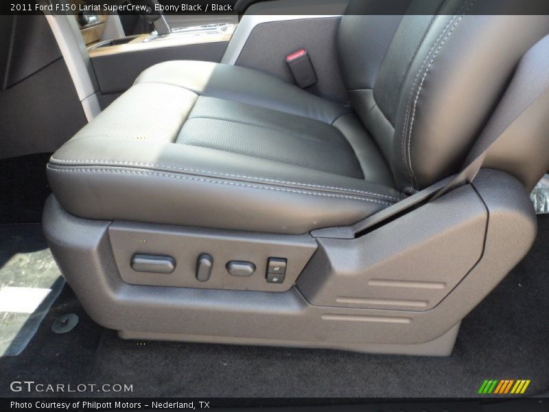 Ebony Black / Black 2011 Ford F150 Lariat SuperCrew