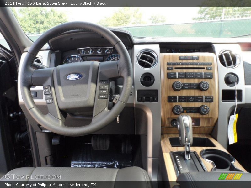 Ebony Black / Black 2011 Ford F150 Lariat SuperCrew