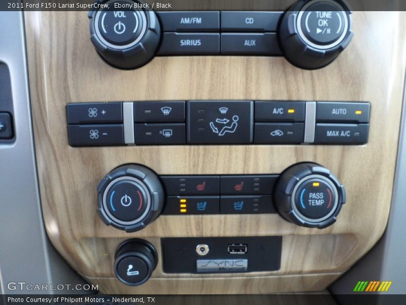 Ebony Black / Black 2011 Ford F150 Lariat SuperCrew