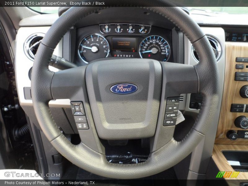 Ebony Black / Black 2011 Ford F150 Lariat SuperCrew