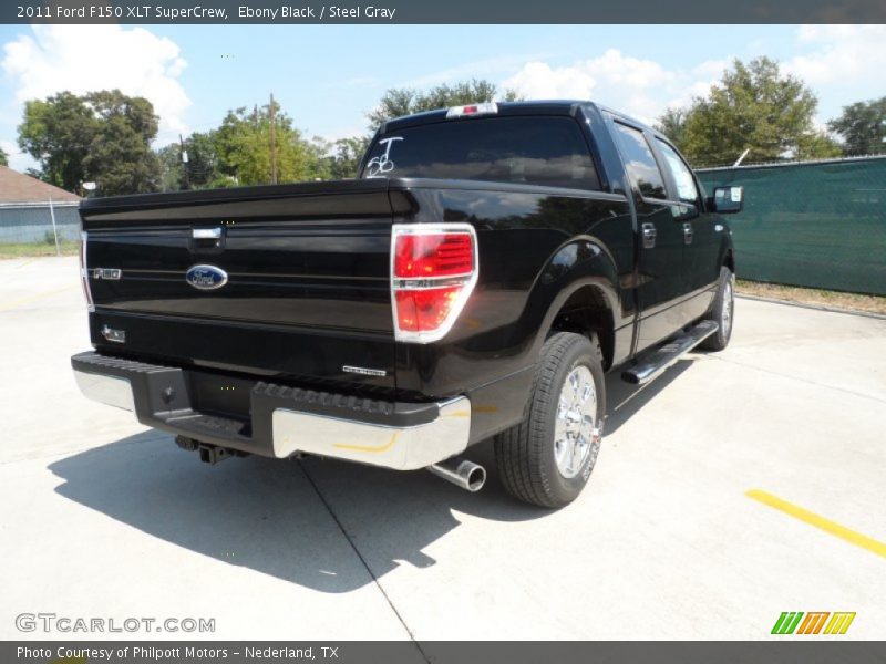 Ebony Black / Steel Gray 2011 Ford F150 XLT SuperCrew
