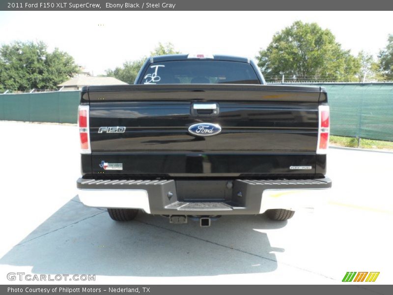Ebony Black / Steel Gray 2011 Ford F150 XLT SuperCrew