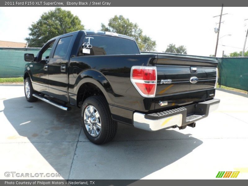 Ebony Black / Steel Gray 2011 Ford F150 XLT SuperCrew