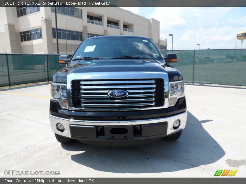 Ebony Black / Steel Gray 2011 Ford F150 XLT SuperCrew