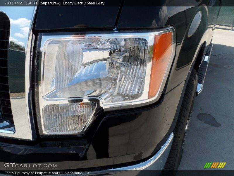 Ebony Black / Steel Gray 2011 Ford F150 XLT SuperCrew