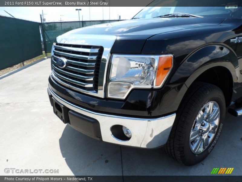 Ebony Black / Steel Gray 2011 Ford F150 XLT SuperCrew