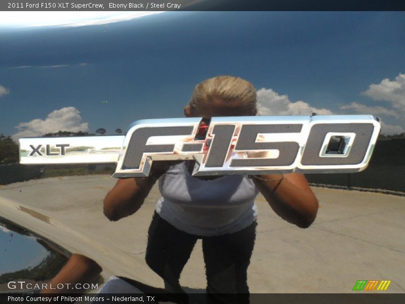 Ebony Black / Steel Gray 2011 Ford F150 XLT SuperCrew