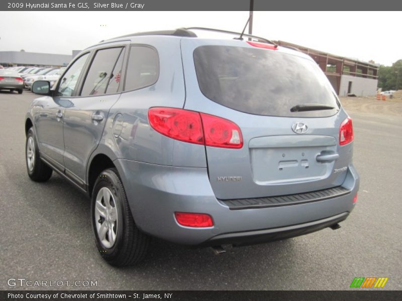 Silver Blue / Gray 2009 Hyundai Santa Fe GLS