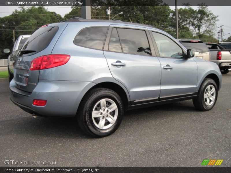 Silver Blue / Gray 2009 Hyundai Santa Fe GLS