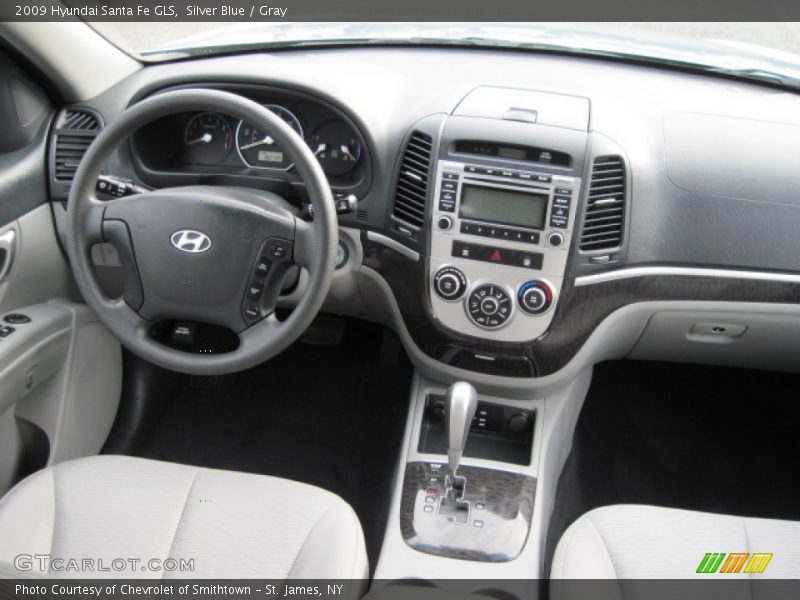 Silver Blue / Gray 2009 Hyundai Santa Fe GLS
