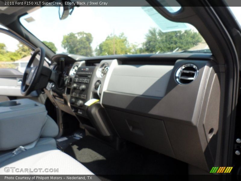 Ebony Black / Steel Gray 2011 Ford F150 XLT SuperCrew