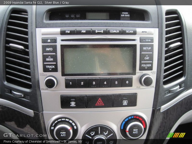 Silver Blue / Gray 2009 Hyundai Santa Fe GLS